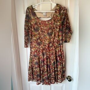 American Rag Beige Floral Dress